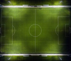 Picture of a football pitch